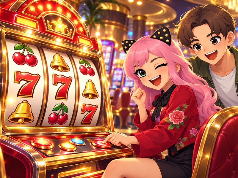 Players enjoying a slot machine in the HavFun social casino